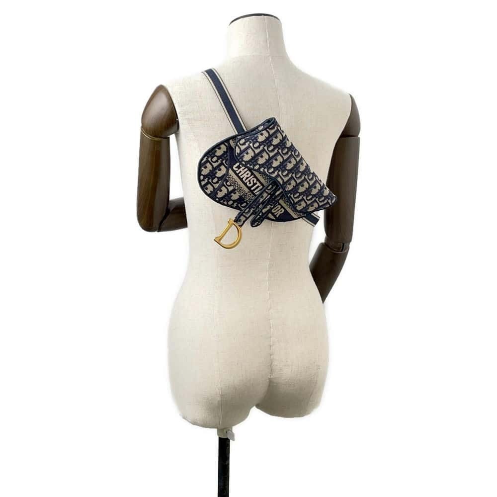 Christian Dior Body Bum Crossbody Belt Bag Oblique Saddle Waist Trotter - Picture 4 of 9